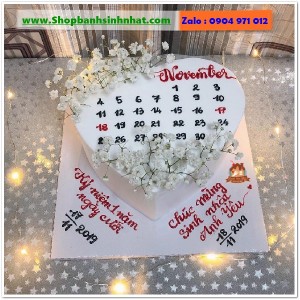 Bánh Sinh Nhật Cuốn Lịch - CL131